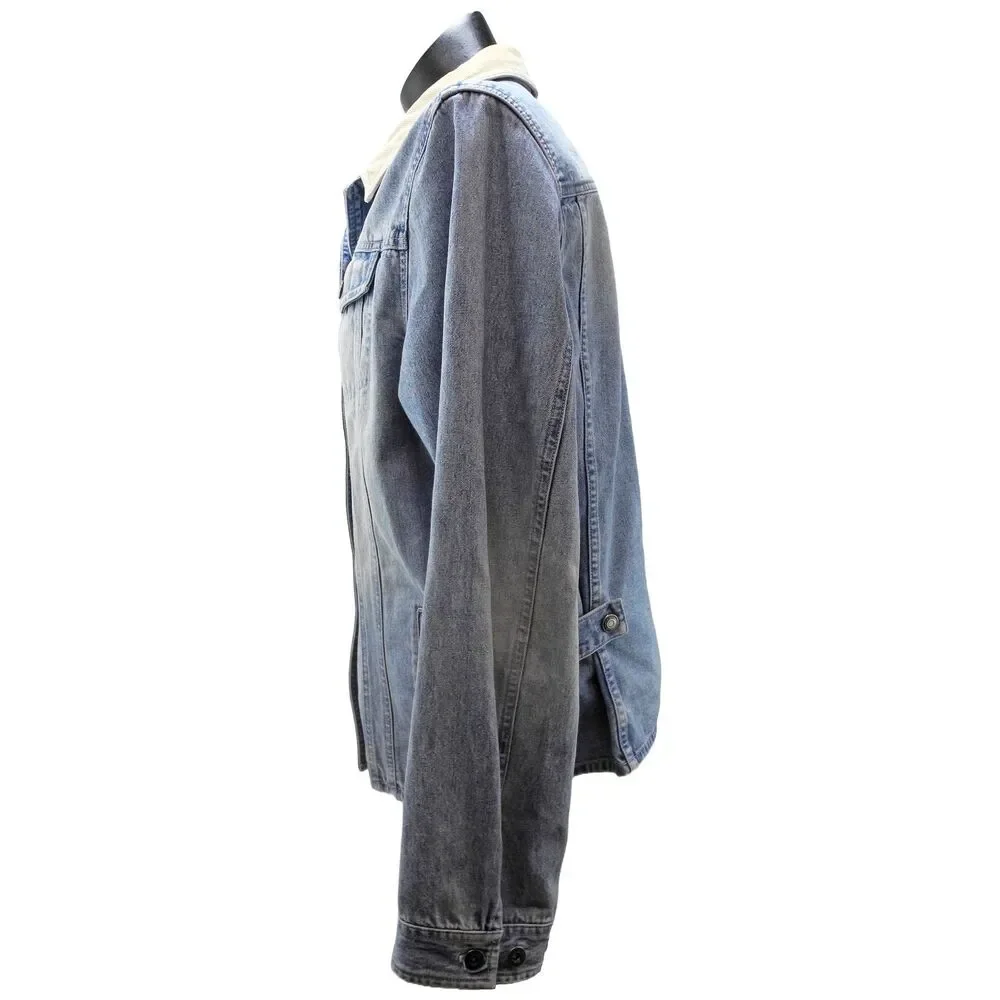 Ralph Lauren Jean Jacket Women's Large Blue Denim Tan Corduroy Collar/Cuffs - Picture 7 of 10